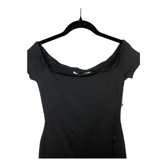 Susana Monaco Square Neck Cap Sleeve Knee Length‎ Dress in Black Size M NWT - Picture 3 of 10